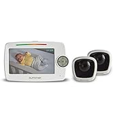 Summer LookOut Duo 5” LCD Video Baby Monitor (2 Cameras) – Digital Zoom Baby Monitor with 1,000ft...