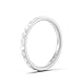 Enso Rings Stackable Pyramid Silicone Wedding Ring – Hypoallergenic Unisex Stackable Wedding Band – Comfortable Minimalist Band – 2.5mm Wide, .8mm Thick White. Size: 9