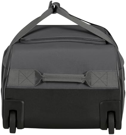 City Racer - Borsone con Ruote 55 cm, 50 L - Bagaglio a Mano con Ampio Spazio e Scomparto Scarpe - Idrorepellente, Smart Sleeve, Resistente - Nero