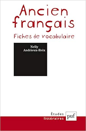 Amazon Fr Ancien Francais Fiches De Vocabulaire Andrieux Reix Nelly Livres