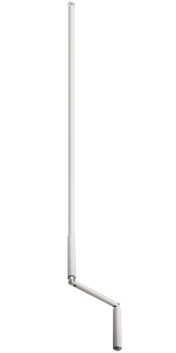 Schellenberg 11114 Crank Bar with Safety Clip 140 cm Pre-Assembled White