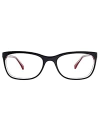 umizato funda azul bloqueo de la luz computadora anteojos lente transparente   hombres   aprobado por la FDA   mejor sueño   anti-glare, reducir la fatiga ocular Digital, antifatiga, ojos secos   acetato fuerte resistente, CharlotteBKRD000, Charlotte, Neg