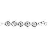 Ginger Snaps 5-SNAP RHODIUM Fashion Bracelet Interchangeable Jewelry Accessory