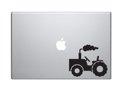 Industry #13 - Tractor Farming Machinery Agriculture Mechanic - 5" Black Vinyl Decal Sticker Car Macbook Laptop