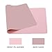 Desk Pad Mouse Pad/Mat - BUBM Large Gaming Mouse Pad Desktop Pad Protector PU Leather Laptop pad for Office and Home,Waterproof and Smooth,2 Year Warranty (Pink-Silver, M)