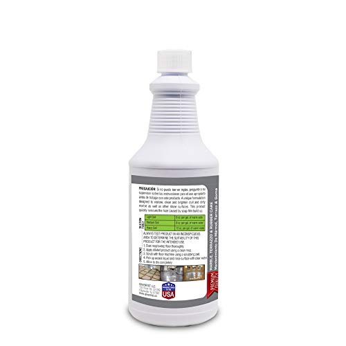GreenFist Marbleous Marble Cleaner and Other Stone Surfaces Brightener & Restorer [Tile,Countertop,Porcelain,Lime-Stone,Ceramic,Granite,Brick,Vinyl], 1 Quart (32 oz) - Thumbnail 4