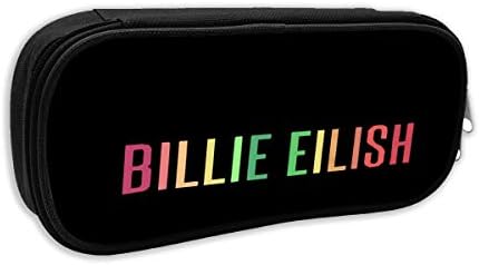 Billie-Eilish Portable Pencil Case School Pen Bags Large Capacity Makeup Cosmetic Bag