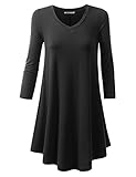 URBANCLEO Womens Basic eLong Tunic Top Mini T-shirt Dress (PLUS Size Available)