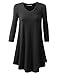 URBANCLEO Womens Basic eLong Tunic Top Mini T-shirt Dress (PLUS Size Available)