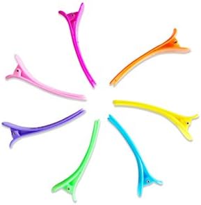 Full Gold Multi Solid Color Plastic Large Duck Teeth Hair Clips Non Slip band Clips,Professional Salon Hair Grip Clips. (3.1 Inch size)
