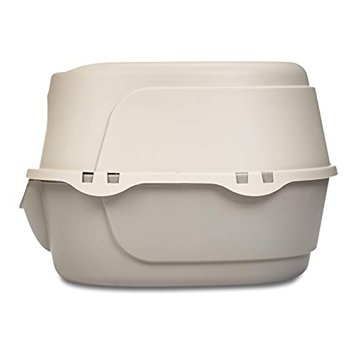 Amazon Basics NoMess Hooded Cat Litter Box, 20 x 17 x 26 Inches, No