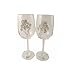 Dreamair 10th Tin Wedding Anniversary Wine Glasses and Photo Frame Gift Set