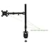 NavePoint Single LCD Monitor LCD Mount Adjustable Arms Desk Stand Mount Grommet Upto 27″thumb 4
