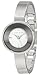 Anne Klein Women's AK/1083WTSV Curved Silver-Tone Bangle Watch