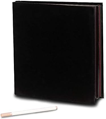 Self Adhesive Photo Album Magnetic Scrapbook Album 40 Pages Suede Hardcover 11x10.6 Inches with A Metallic Pen for Wedding Baby Family Travel