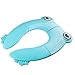VICSOU Folding Large Non-Slip Potty Training Seat for Boys and Girls, Travel Portable Reusable Toddlers Toilet Seat Covers Liners Fits Round & Oval Toilets with Carry Bag