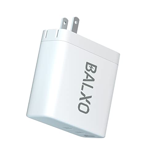 USB C Charger,140W GaN Ⅲ Fast Charger 3 Ports PD3.1 QC4.0 PPS Foldable Wall Charger for Laptop/Phone,Compatible w/MacBook Pro/Air, iPad, iPhone,Pixelbook,ThinkPad,Dell XPS,Galaxy, Balxo