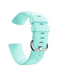 Budesi Band Compatible con Fitbit Charge 3 & Charge 3 SE, correa de repuesto de silicona suave para reloj de pulsera con pequeño tamaño grande compatible para Fitbit Charge 3 3 SE Fitness Tracker
