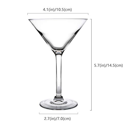 I-WILL Cocktailgläser 180ml Plastik Wiederverwendbar Unzerbrechliche Cocktail-Glas mit Stiel Cocktailgläser zum Martini… – Bild 8