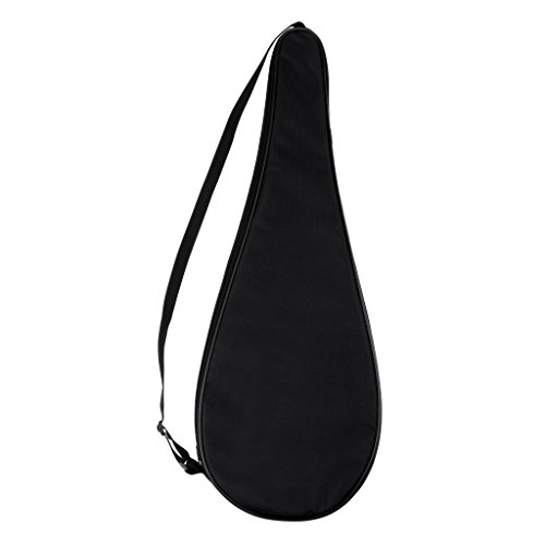 Dolity Waterproof Squash Racquet Bag Squash Racket Cover with Hanging Buckle Color Optional - Black, 71x25cm