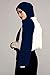 VOILE CHIC Premium Chiffon Hijab Scarf For Women Wrap Head Scarf (Non-Slip) (Navy Blue)