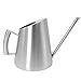 Cesun Metal Watering Can Solid Stainless Steel Pot with Long Spout Small Size for Bonsai Indoors and Outdoors, 48 Fl Oz