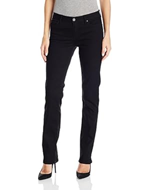 Calvin Klein Women's Straight Leg Jean Black
