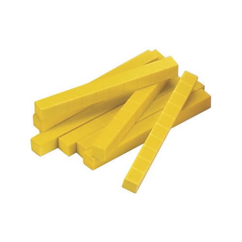 EAI Education Base Ten Rods: Yellow Plastic - Set of 50