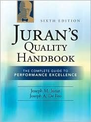 Juran's Quality Handbook 6th (sixth) edition Text Only