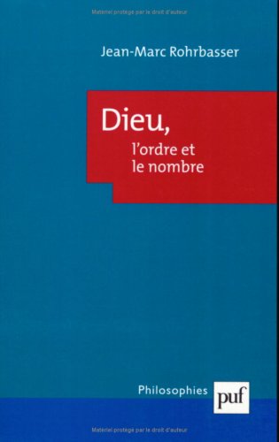 Dieu, l'ordre et le nombre