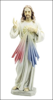 Cross My Heart 22cm Chaplet of the Divine Mercy Resin Statue 52707
