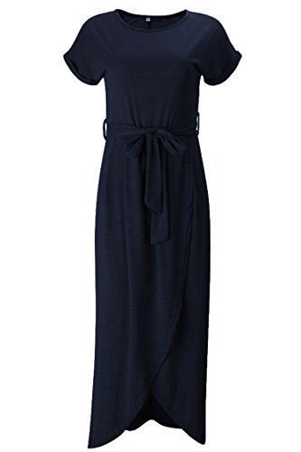 Herose Female Summer Light Weight Quick Errand Vacation Travel Active Wear Dress XL Navy