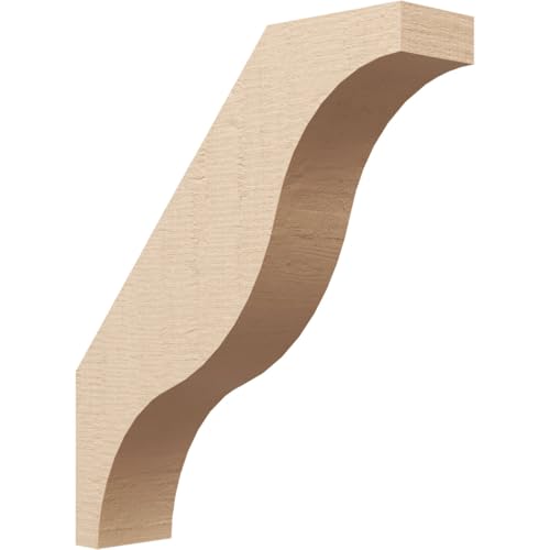 Timberthane Rough Cedar Faux Wood Funston Knee Brace, 6"W x 26"D x 30"H, Primed…