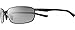 Nike Men's Avid Wire Rectangular Sunglasses, Black/Grey Lens, 61 mm