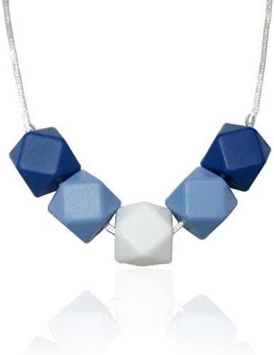 Silicone Baby Teether Necklace for Moms - Non-toxic, BPA-Free, Stylish, Trendy, Great For Soothing Teething Babies, Great Gift For Other Moms - Teether Necklace