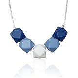 Silicone Teether Necklace for Moms - Non-toxic, BPA-Free, Stylish, Trendy, Great For Soothing Teething Babies, Great Gift For Other Moms