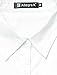 Allegra K Lady Chic Point Collar Long-sleeved Button Down Ruched Shirt medium white