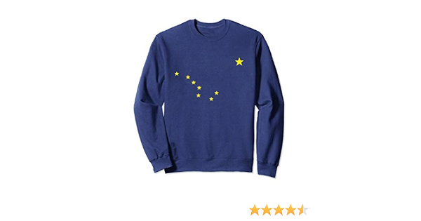Amazon.com: Sudadera con diseño de estrellas amarillas Polaris de la  bandera de Alaska : Ropa, Zapatos y Joyería
