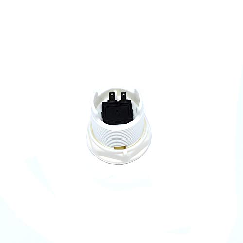 10 Pcs 28mm Arcade Buttons Push 2 Pin Built-in Microswitch for Jamma MAME Video Game DIY Machine Console Cabinet White New - Thumbnail 5