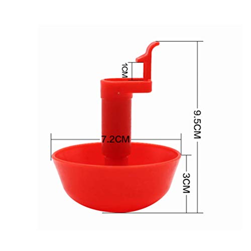 4Pcs Chicken Water Feeder - Geflügeltränke Trinkbecher Kükenfutter für Gartendekoration Vögel und Tiere – Bild 6