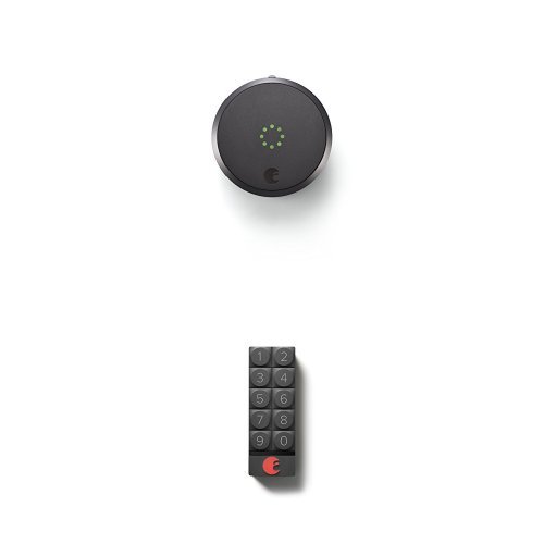 August Smart Lock HomeKit Enabled (Dark Gray) with August Smart Keypad, Dark Gray