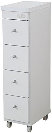 Amazon すき間ワゴン 幅cm 奥行29cm キャスター付 1口コンセント 日本製 隙間収納 インテリアオフィスワン キッチンワゴン 収納カート 通販