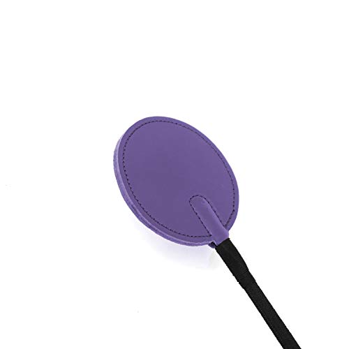 SCARLET KITTEN Riding Crop Horse Whip Spanking with Leather Slapper Circle Shape Jump Bat (Purple) - Thumbnail 5