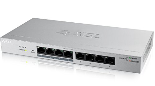 ZYXEL Zyxel Gs1200-8Hp-Gb0101F 8 Port Gigabit Poe+ Web Managed Switch