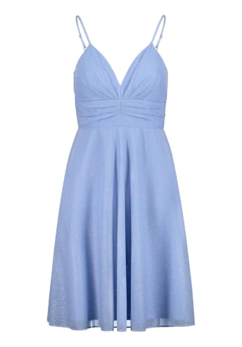 Vera Mont Damen Cocktailkleid knöchellang 30, Blue/Silver