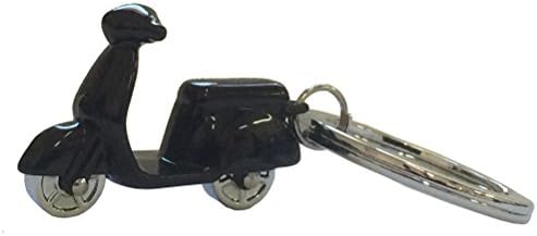 Scooter black girly Keyring
