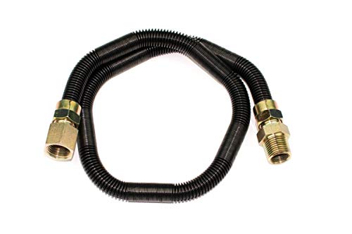 Dreffco 1/2 Inch x 30 Inch Non-Whistle Flexible Flex Gas Line for NG or LP - Thumbnail 2