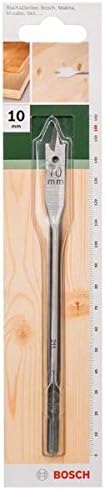 Bosch 1x Spade Bit (for softwood medium-hard wood, Hex, diameter 10,0 mm, Accessory Drill Driver), silver, 10 mm