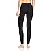 100% Merino Wool Women's Midweight Base Layer Bottoms - Thermal Underwear - No Itch Renewable Fabric - Black - X-Large