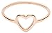 Happiness Boutique Women Heart Ring in Rose Gold Delicate Ring Stainless Steel Jewelry
